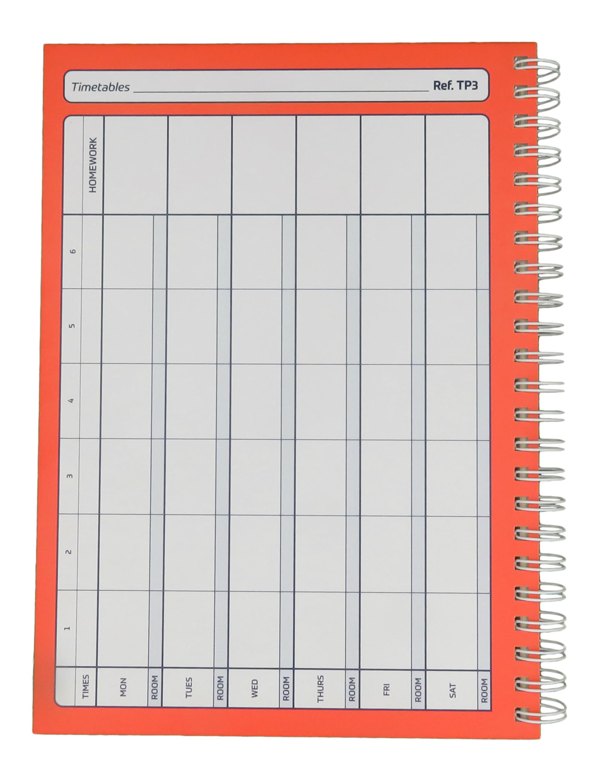 2025-2026 Teacher Planner A4 Size - 6 Period Orange Academic Lesson Plan Book for Educators (TP3-O) | Perfect for Classroom Organization, Homeschooling & Teacher Gifts