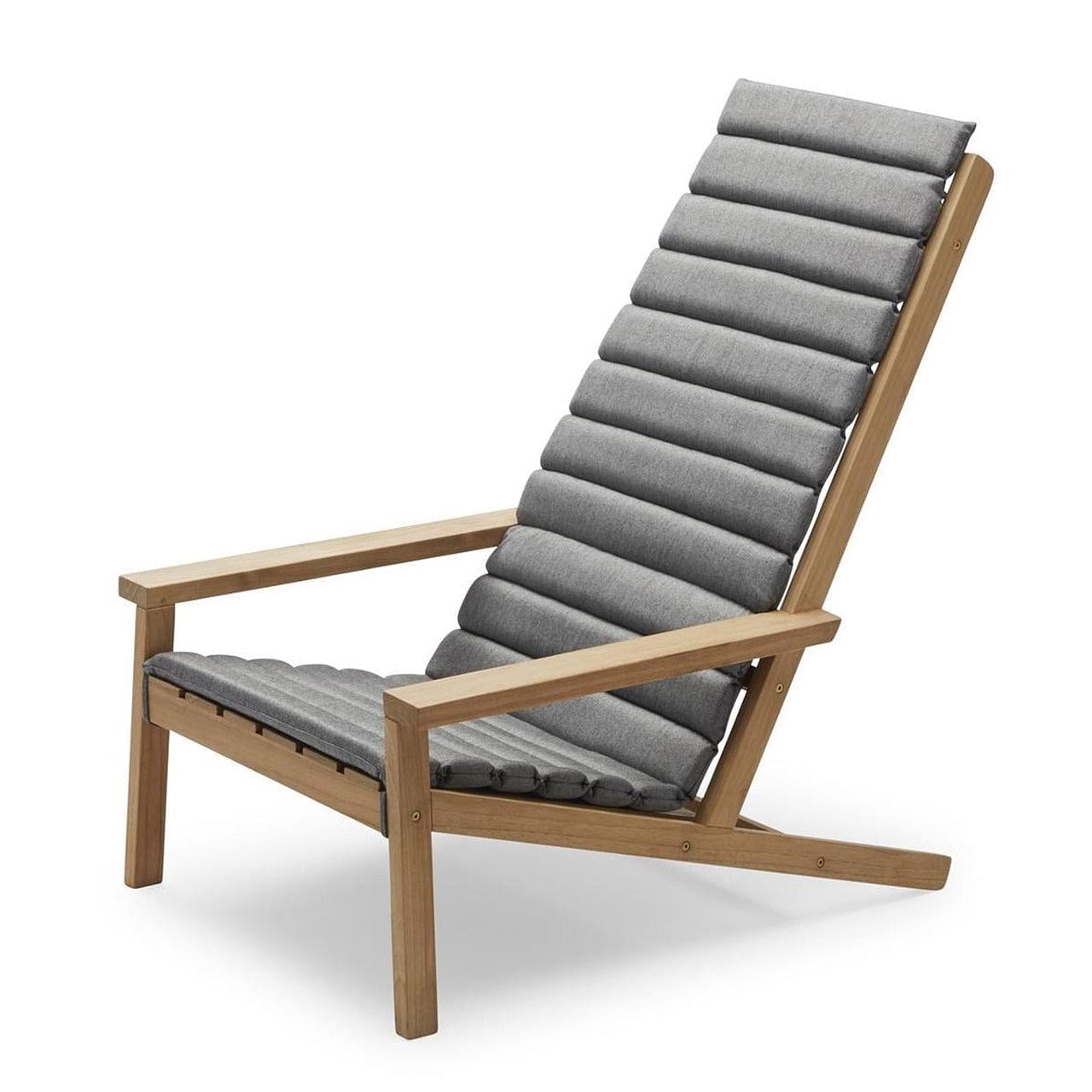 Between Lines Deck Lounge Chair - Waterproof Outdoor Patio Furniture for Poolside, Beach, and Garden Relaxation