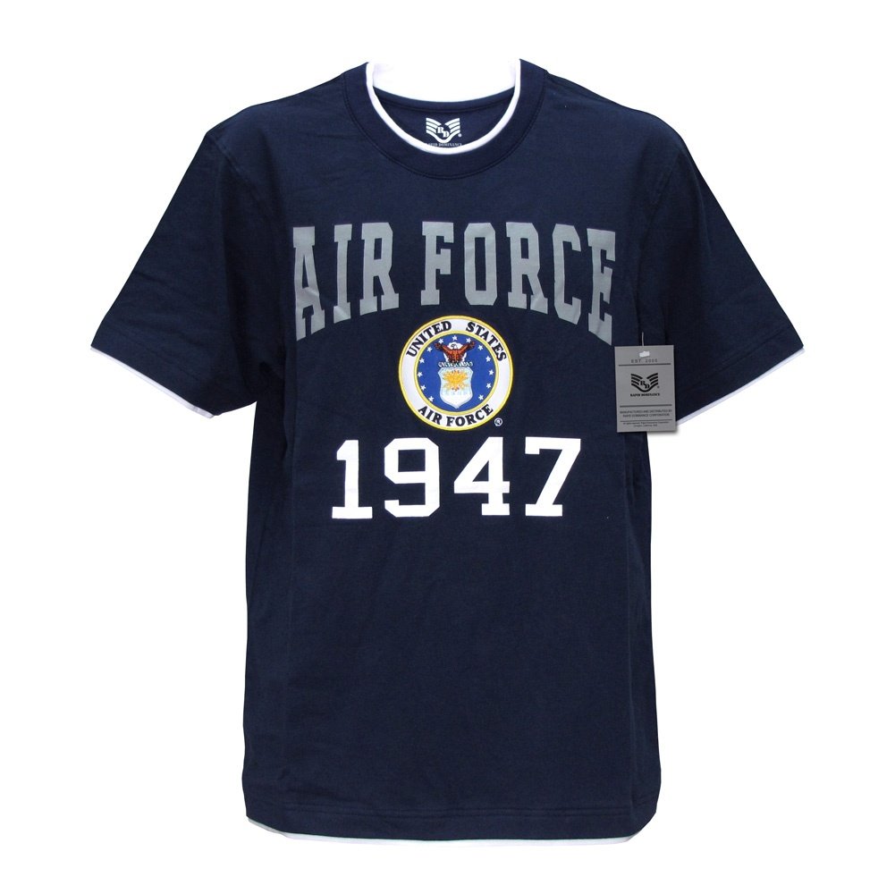 Rapiddominance Air Force Pitch Double Layer T-Shirt for Men - Comfortable & Stylish Casual Wear for Gym, Workout, and Everyday Outfits