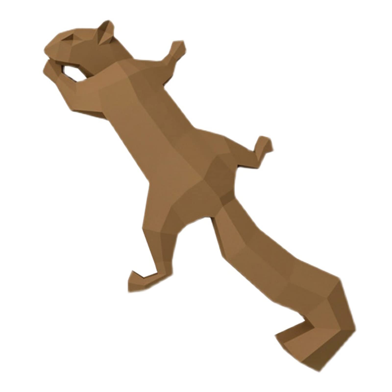 3D Paper Squirrel Model - DIY Wall Decor for Home & Party Props
