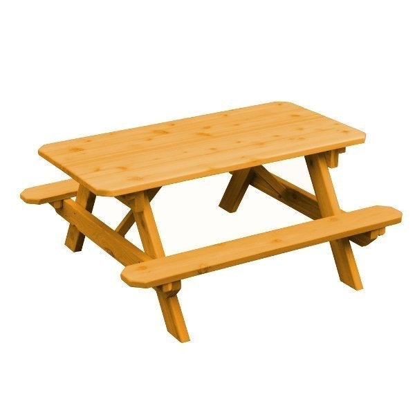 Premium Western Red Cedar Kids Picnic Table - Durable Outdoor Wooden Play Table for Children's Backyard, Garden & Patio - Perfect for Playdates, Snack Time & Outdoor Activities
