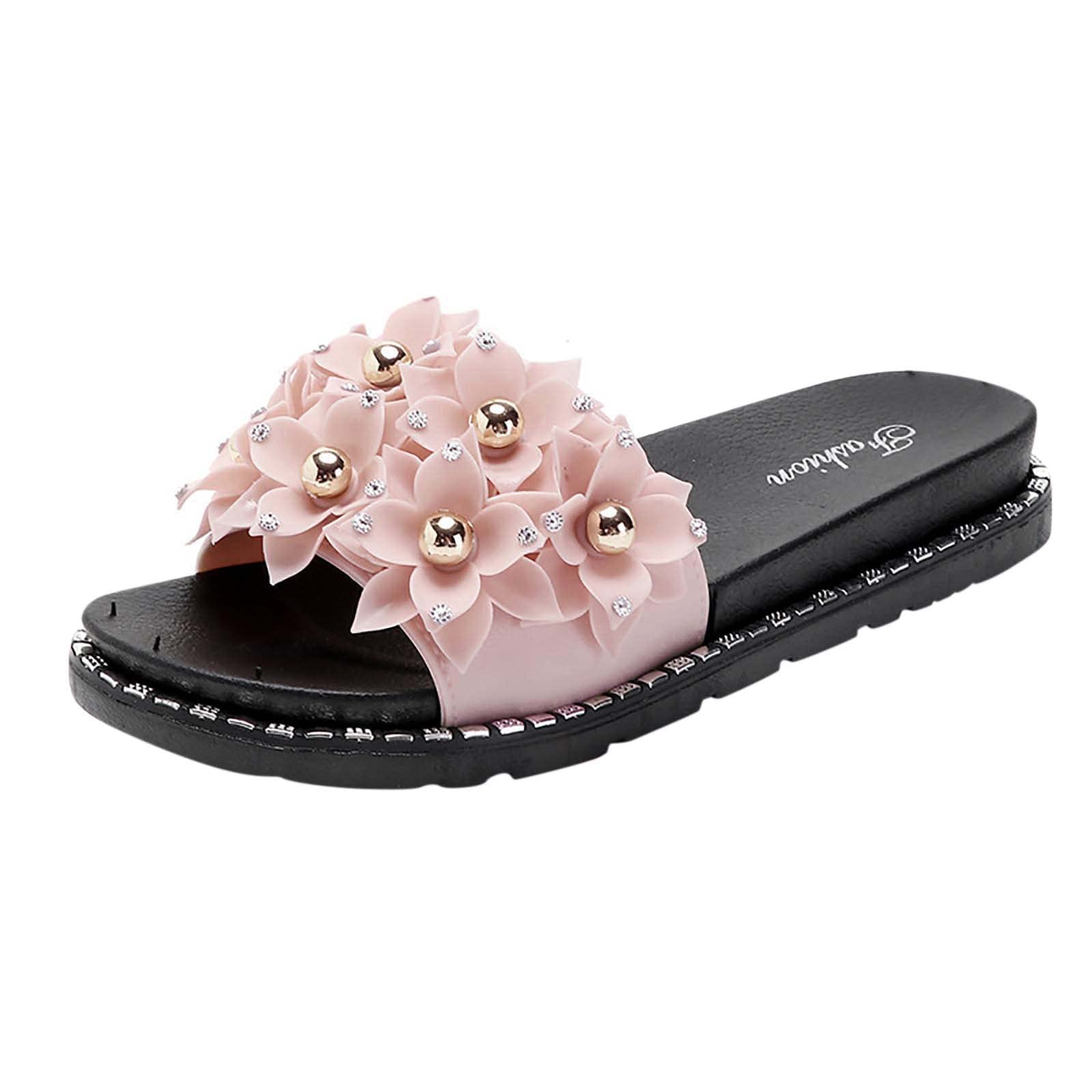 Women's Rhinestone Platform Sandals with Ankle Strap - Summer Wedge Heel Open Toe Beach Shoes for Wide Feet | Indoor & Outdoor Wear for Parties, Weddings, and Casual Outings