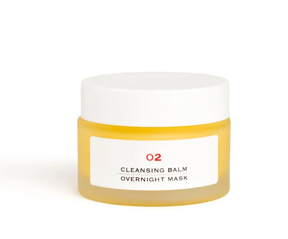 02 Cleansing Balm & Overnight Mask - 2-in-1 Deep Cleansing and Hydrating Face Treatment for Glowing Skin | Perfect for Nighttime Skincare Routine and Makeup Removal