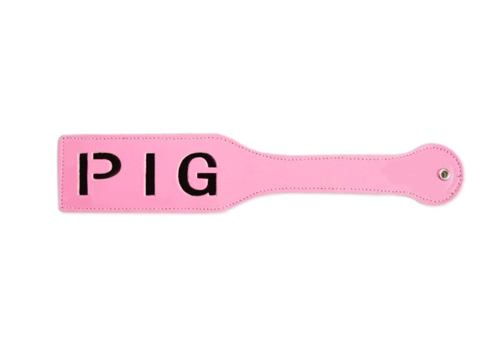 Pink PU Leather Spanking Paddle - Bondage Toy for Couples & Adult Play