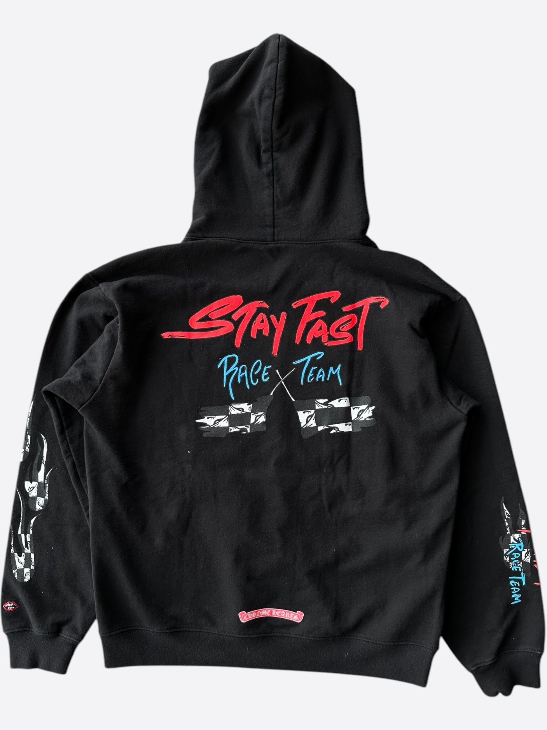 Chrome Hearts Black Matty Boy Stay Fast Hoodie - Stylish Streetwear for Men | Perfect for Casual Outfits, Urban Fashion & Everyday Wear