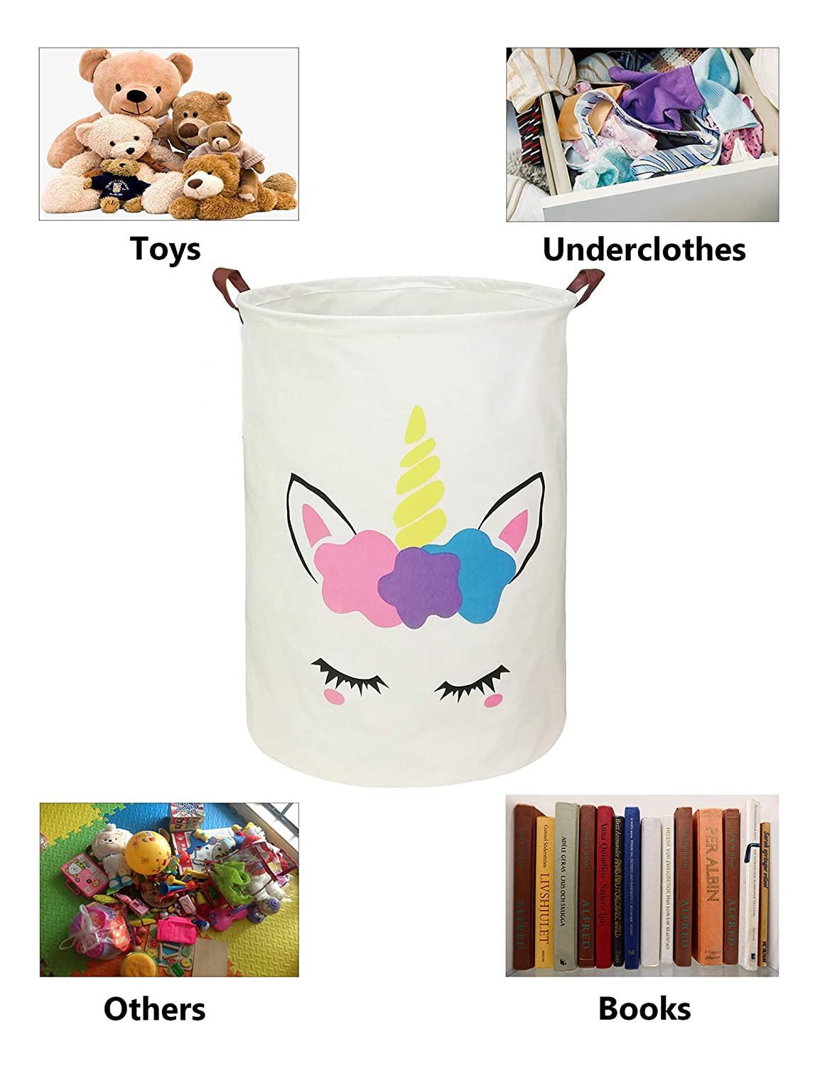 Custom Name Waterproof Dinosaur Laundry Hamper - Collapsible Clothes Storage Bin for Kids Room Decor | Foldable Dirty Clothes Basket Gift for Birthday, Nursery & Playroom Organization