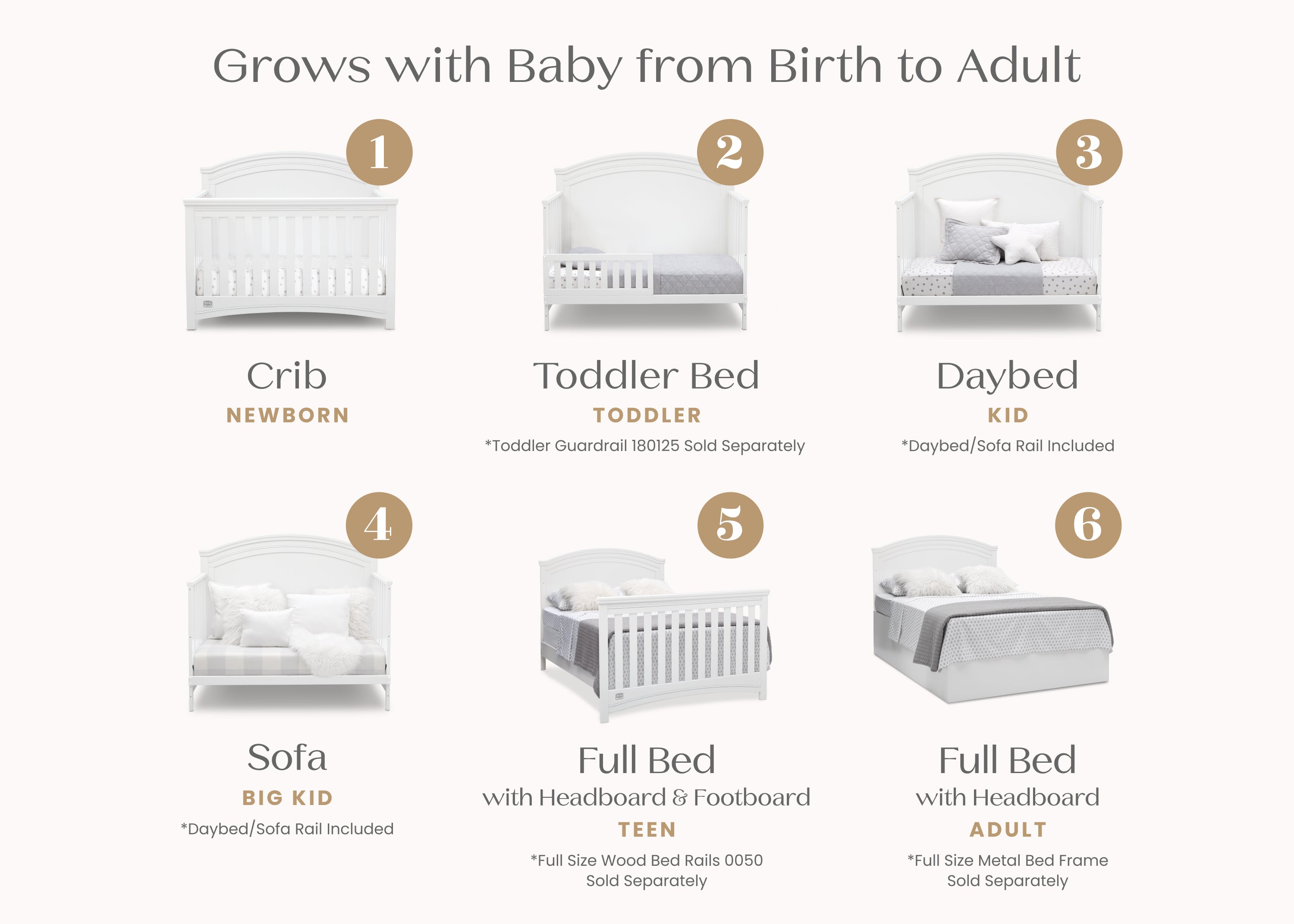 Emma Crib 'N' More - Convertible Baby Crib with 3-in-1 Design for Nursery, Toddler Bed & Daybed | Perfect for Newborns to Toddlers | Safe & Stylish Nursery Furniture for Modern Homes