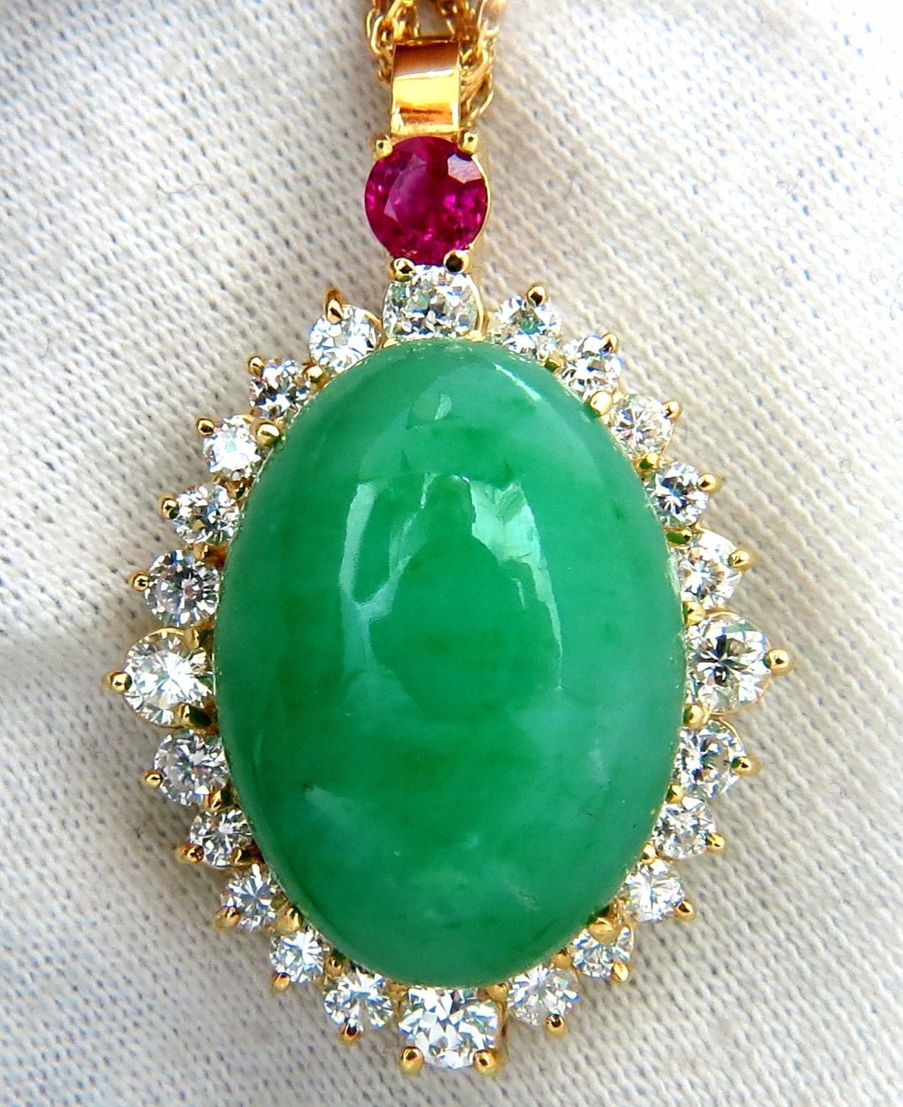 48.62ct AGL Certified Natural Jade Diamond Necklace – Elegant Jewelry for Weddings, Parties & Special Occasions