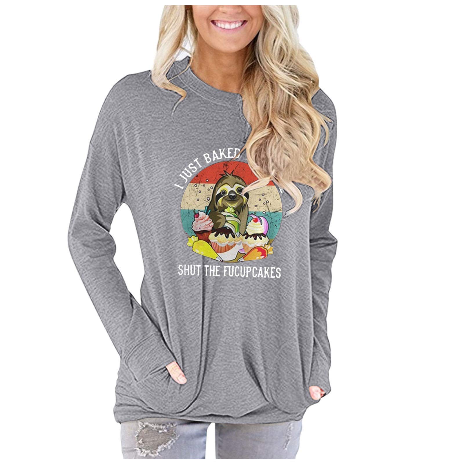 Women's Casual Long Sleeve Crewneck Sweatshirt - Loose Fit Tunic Pullover Top for Business & Everyday Wear | Comfortable Office & Weekend Outfits