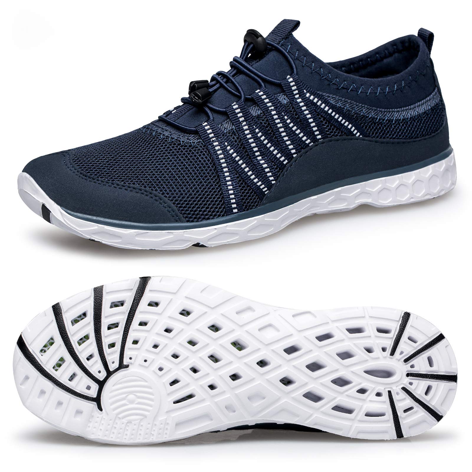 Alibress Men's Water Shoes - Lightweight Quick-Dry Aqua Socks for Beach, Swimming, Surfing & Water Sports | Non-Slip Sole for Pool, Kayaking & Outdoor Activities