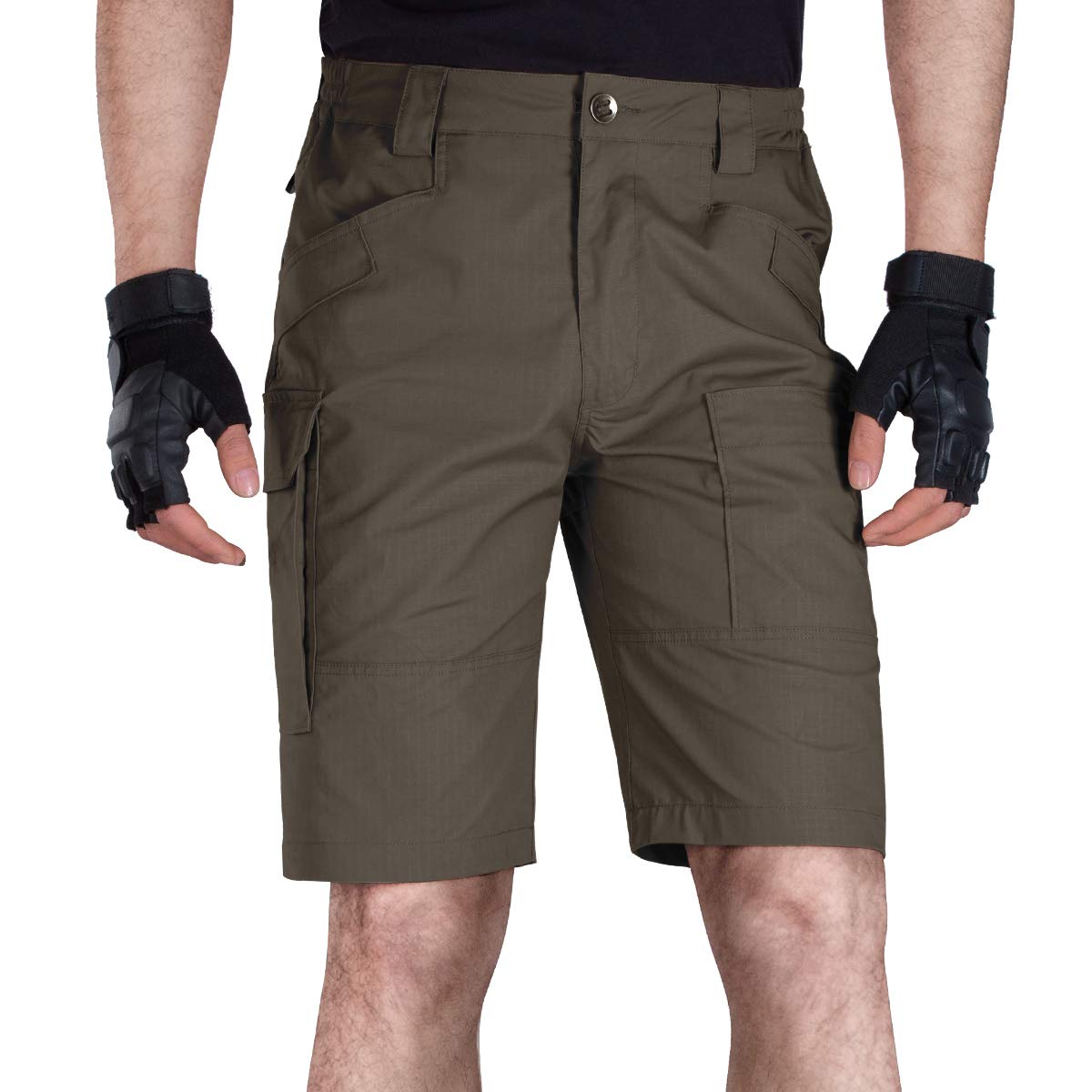 FREE SOLDIER Men's Tactical Cargo Shorts - Relaxed Fit Quick-Dry Water Resistant Outdoor Hiking Work Shorts for Camping, Fishing & Adventure Activities