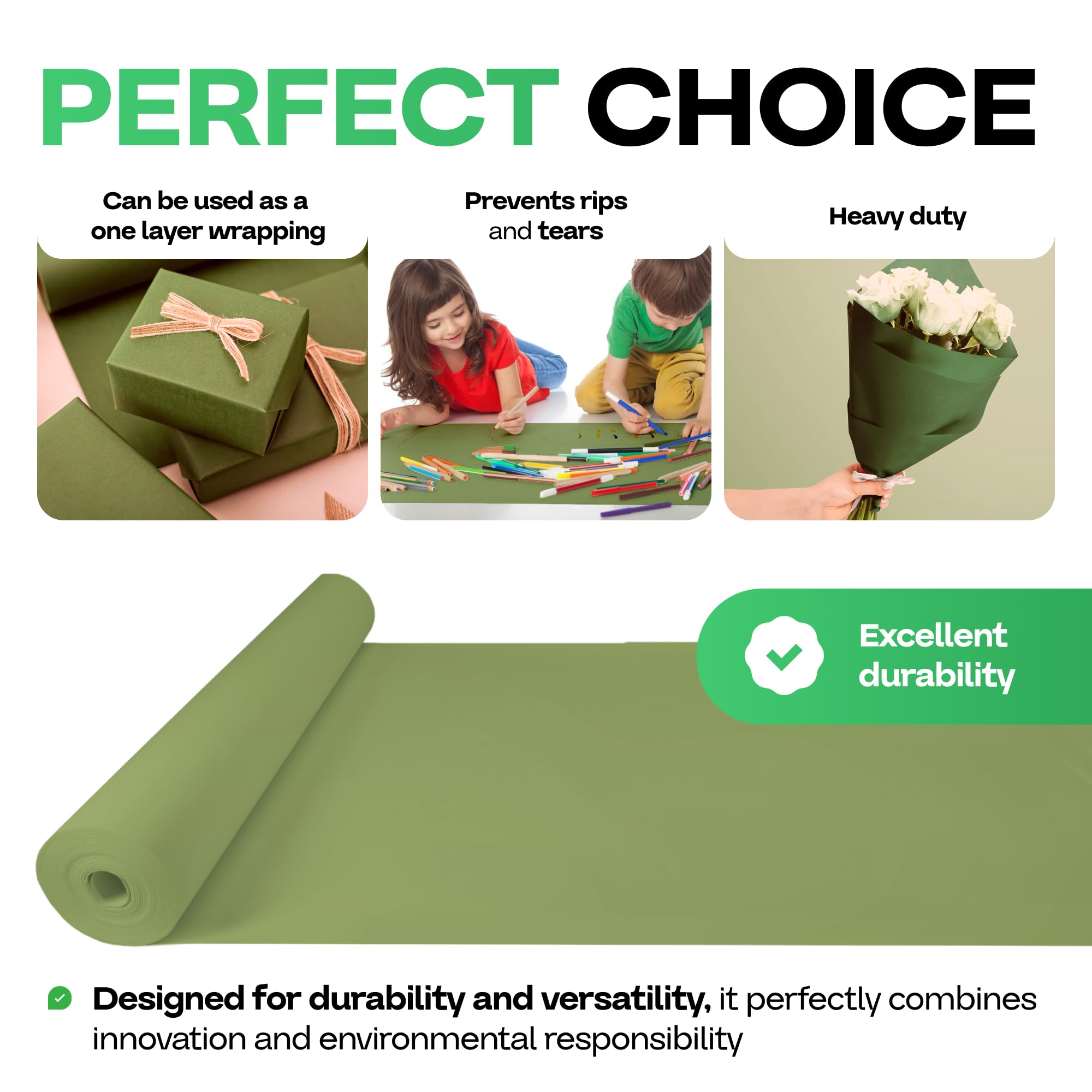 Eco-Friendly Kraft Paper Roll 18