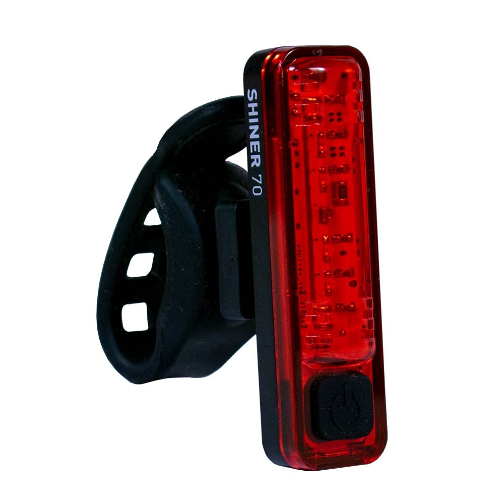 Planet Bike Shiner 70 USB Rechargeable Bicycle Tail Light - Bright LED Safety Light for Night Cycling, Commuting & Road Biking