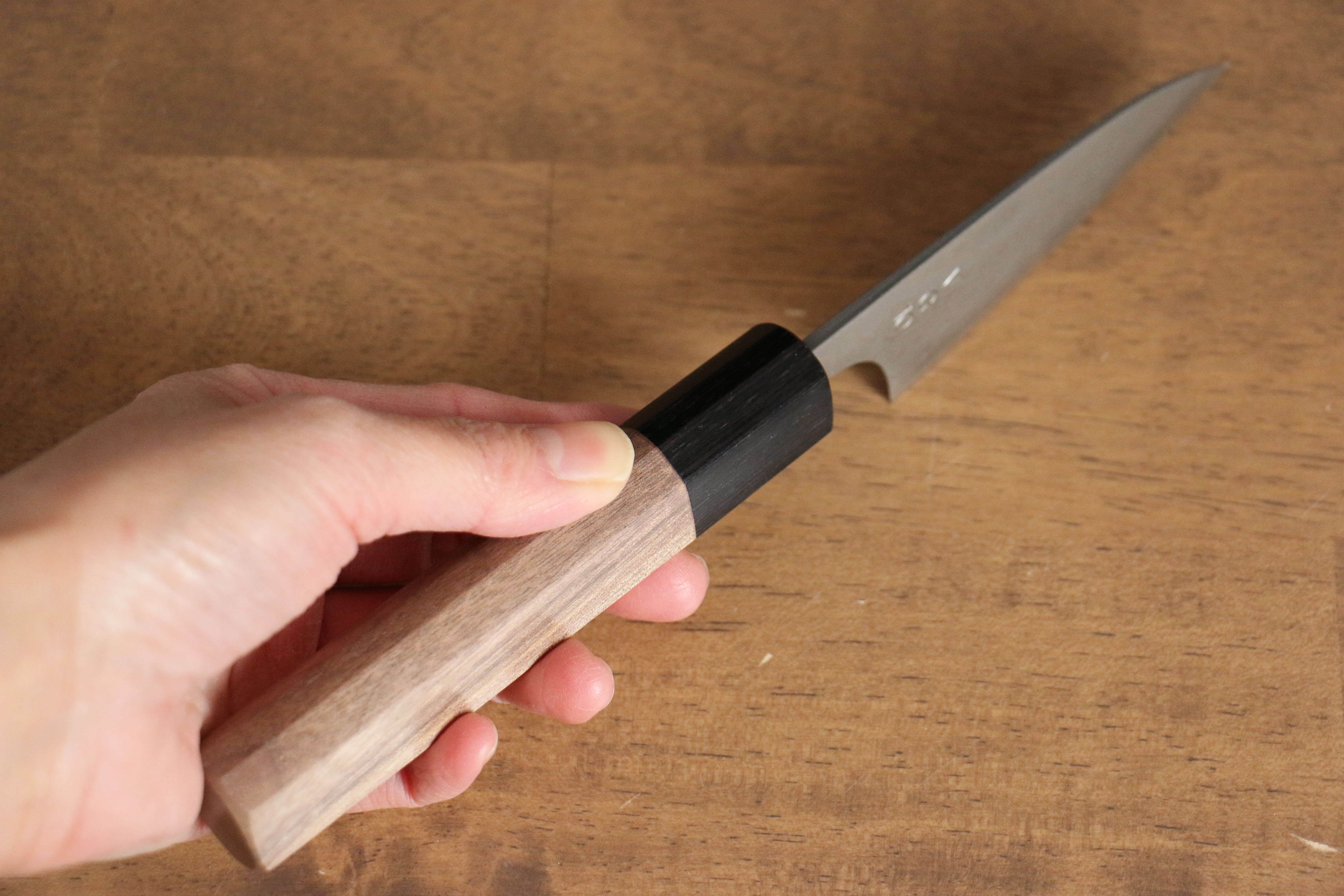 VG10 Damascus Petty Utility Knife 80mm - Nao Yamamoto Japanese Chef Knife with Walnut Handle - Perfect for Slicing, Peeling & Precision Kitchen Tasks