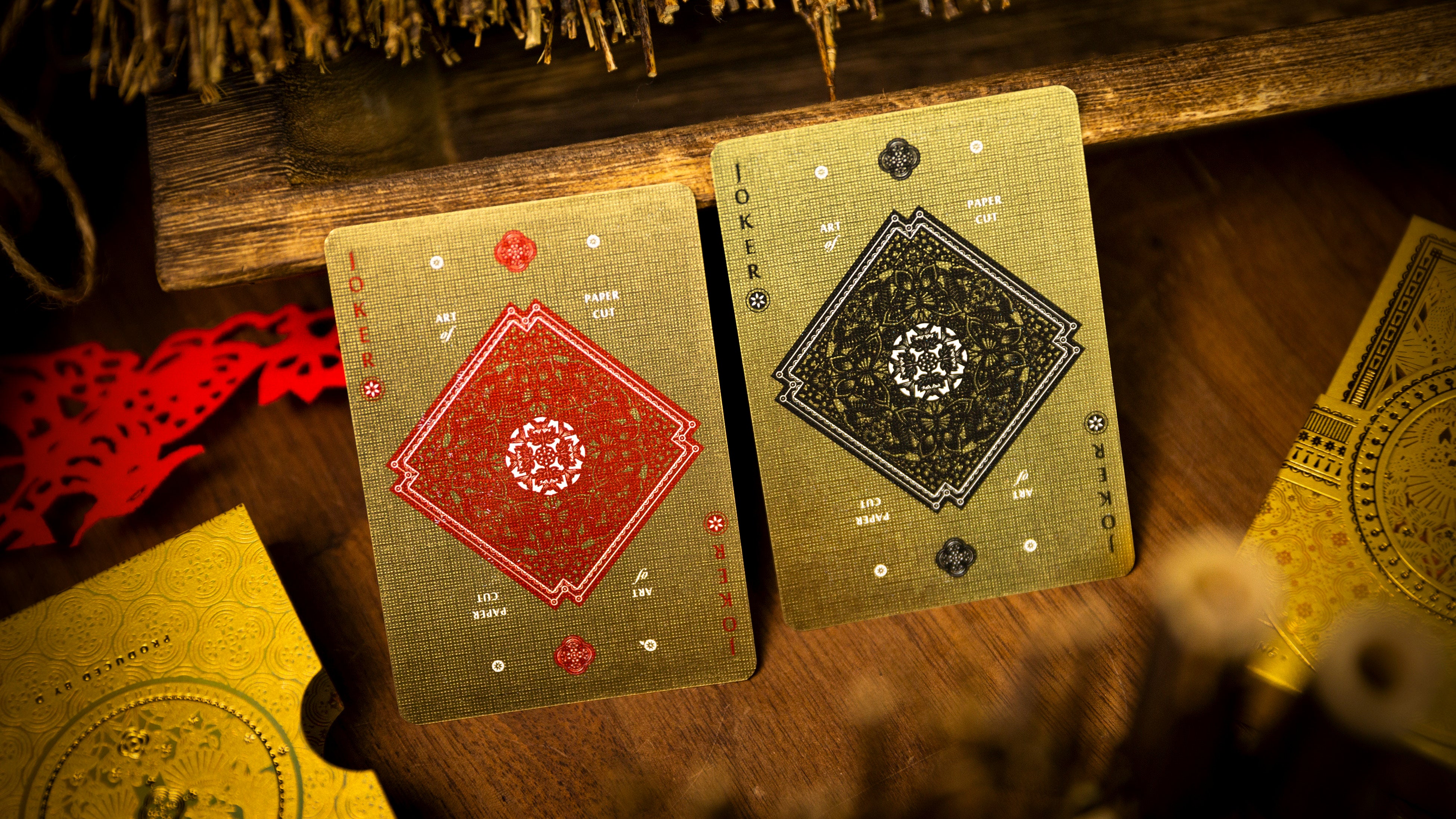 The Four Seasons Wooden Boxset Ark Playing Cards - Premium Collectible Deck for Card Games, Magic Tricks & Gifts | Perfect for Poker Nights, Game Parties & Holiday Presents
