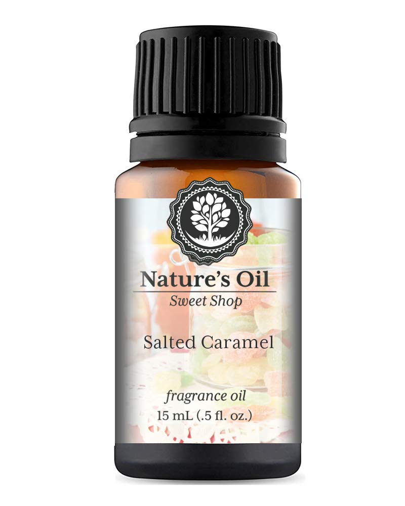 Premium Salted Caramel Fragrance Oil - 15ml Bottle for Aromatherapy Diffusers, Handmade Soap, Scented Candles, Body Lotion, Home Fragrance, Linen Spray, Bath Bombs & DIY Slime - Perfect for Relaxation & Spa Days