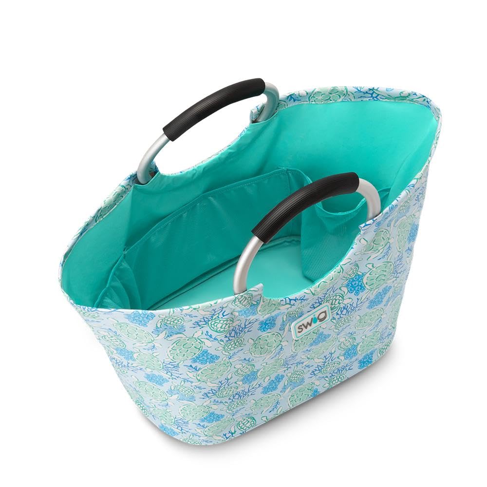 Swig Life Loopi Large Lightweight Waterproof Tote Bag - Beach, Pool, Gym & Travel Utility Bag for Women & Men