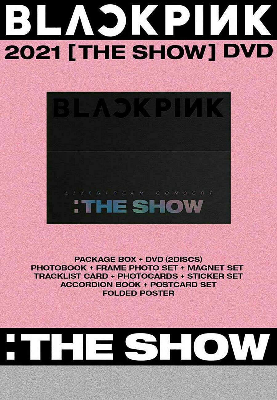 BLACKPINK 2021 [THE SHOW] Live Concert DVD Set - 2 DVDs + 152p Photo Book + Collectible Frame, Photo Cards, Magnet Cards, Stickers & Poster | K-Pop Merchandise for Fans, Gift Idea for BLINKs | Perfect for Home Entertainment, K-Pop Collections & Fan Gatherings