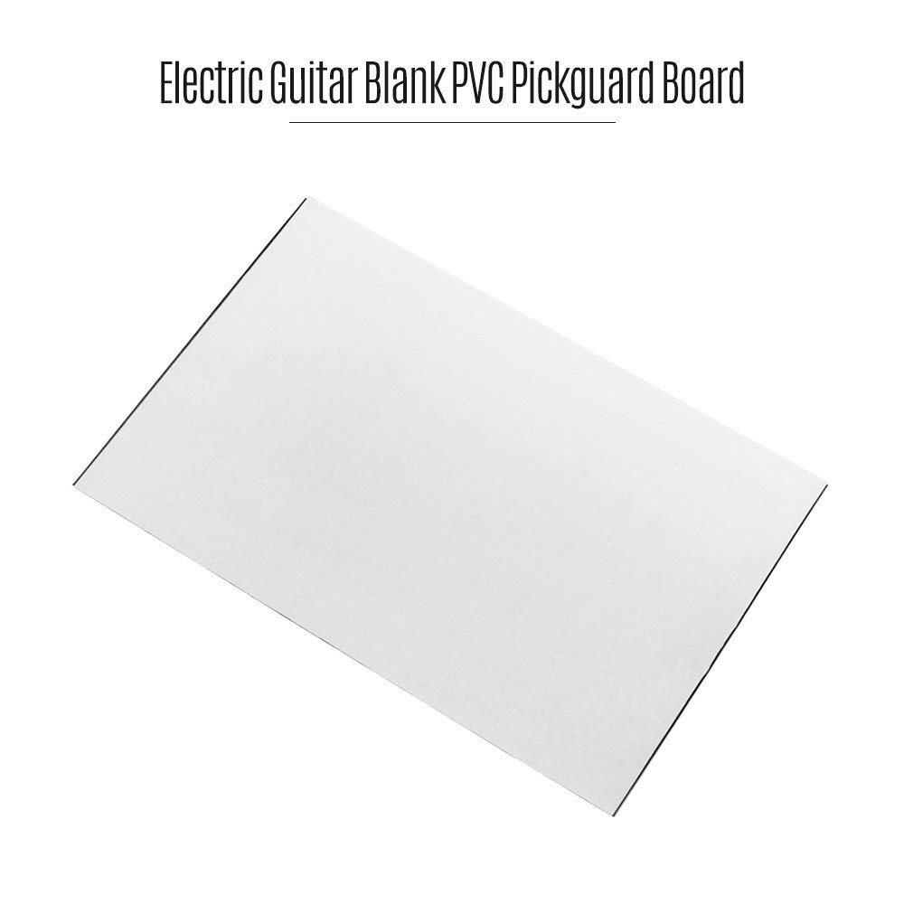 3-Ply Electric Guitar Pickguard Blank - DIY Custom Scratch Plate for Electric Guitars - PVC Material, Black Color - Perfect for Guitar Repair, Upgrades & Custom Builds