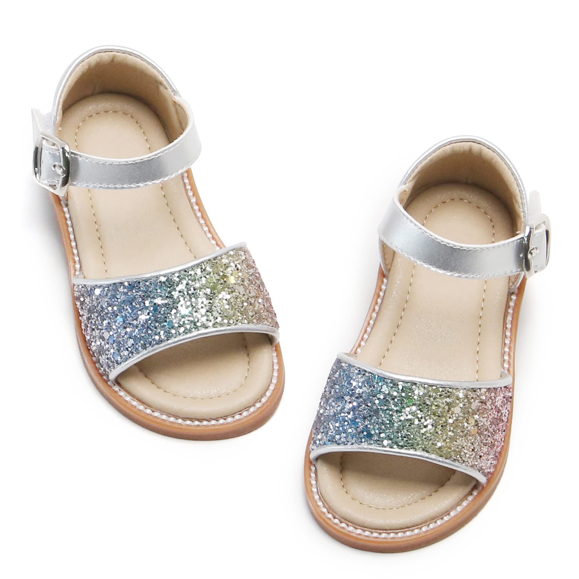 Kiderence Toddler Girl Sandals - Breathable Open Toe Summer Sandals for Little Girls | Perfect for Beach, Park & Outdoor Play