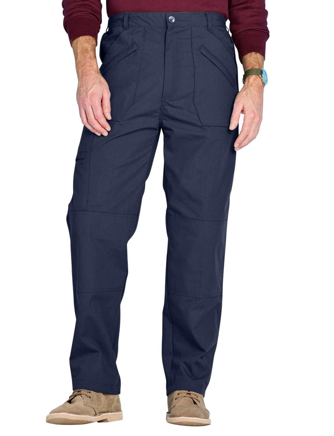 Chums Men's Multi-Pocket Water-Repellent Hiking Pants - Durable Outdoor Adventure Pants for Camping, Fishing & Travel