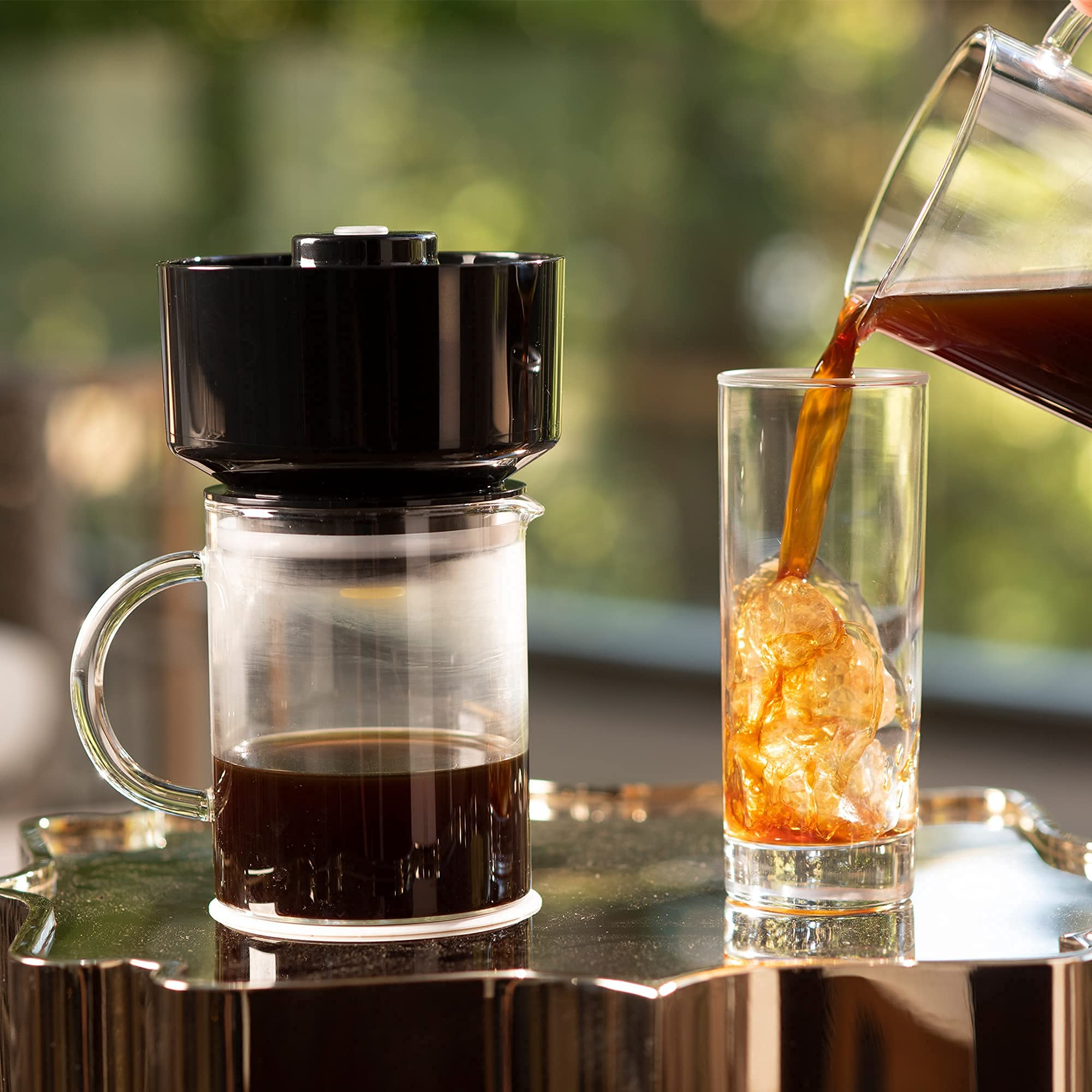 VacOne 2-in-1 Coffee Maker - Hot & Cold Brew for Home/Office