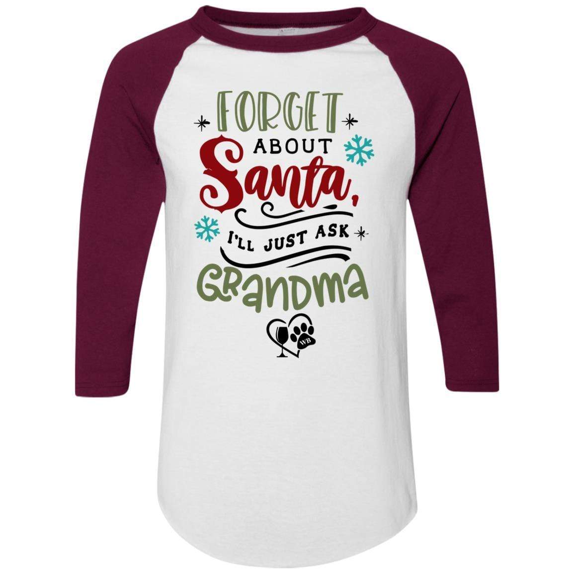 WineyBitches.Co Colorblock Raglan Jersey - Women's Trendy Baseball Tee for Casual Wear & Night Out
