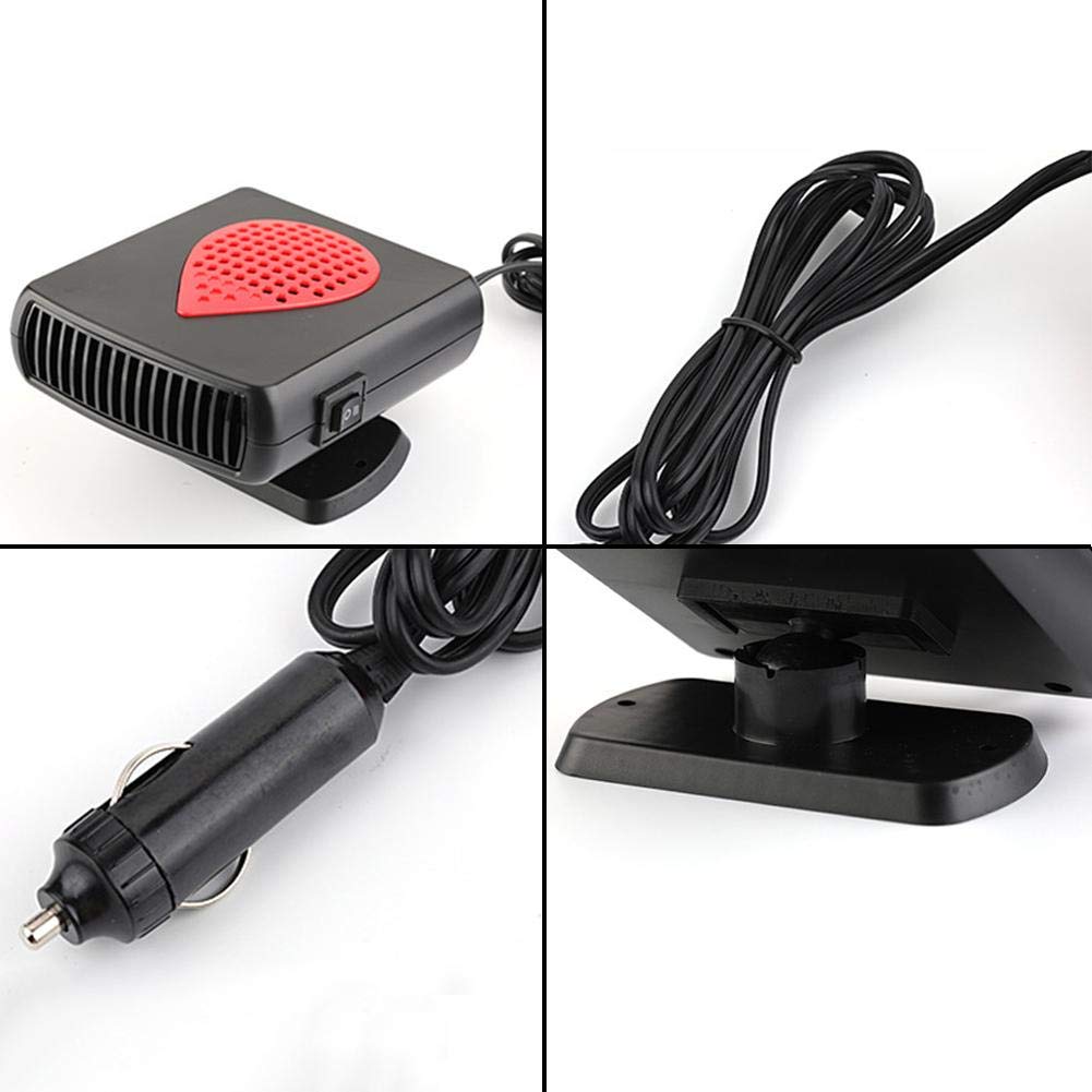 12V/24V 150W Portable Car Heater Fan & Defroster - 3-in-1 Heating, Cooling & Air Purifier for Winter Defrosting & Summer Ventilation - Ideal for Trucks, SUVs & Vehicles