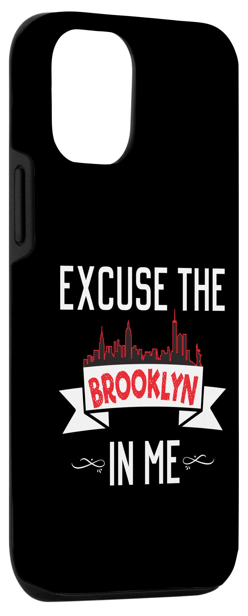 iPhone 12/12 Pro Case - Brooklyn New York Skyline Design with Red Sunset | Premium Protective Phone Cover | Perfect Gift for NYC Lovers & Travel Enthusiasts | Ideal for Daily Use, Travel & Commuting