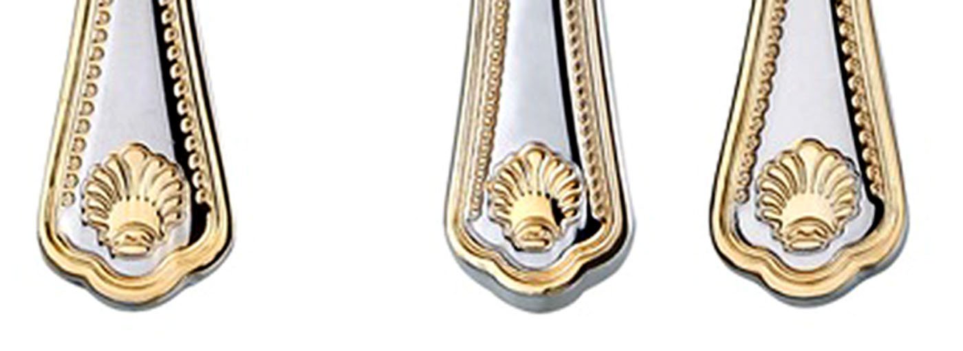 75-Piece Luxury Flatware Set for 12 with Storage Case - 24K Gold Plated Premium Dining Cutlery - 18/10 Surgical Stainless Steel Silverware Set - Elegant Hostess Serving Set in Wooden Chest - Perfect for Weddings, Dinner Parties, and Formal Gatherings