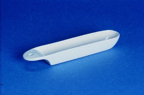 60028 Porcelain Ceramic Combustion Boat - 0.1ml Capacity, 17mm x 6mm x 4mm (Pack of 24) - Ideal for Lab Experiments, Chemical Analysis & High-Temperature Applications