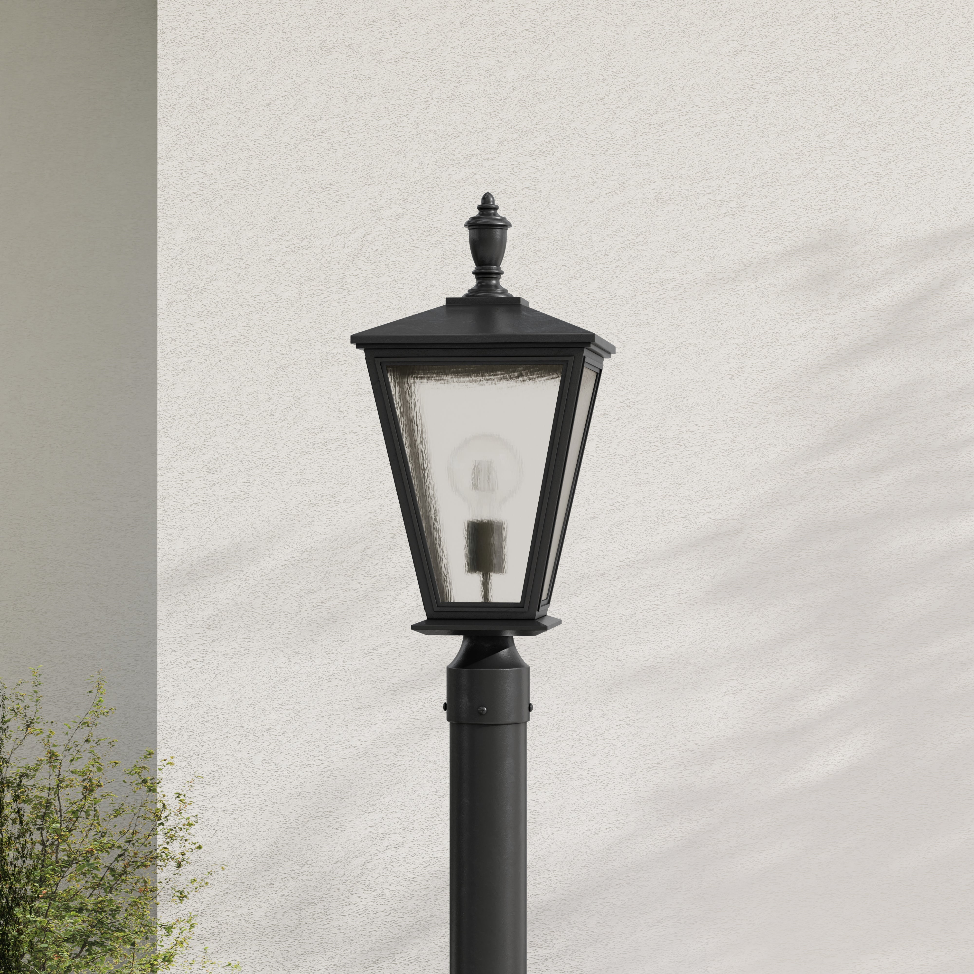 Cardiff Collection One Light Post Lantern with DURASHIELD Finish - Outdoor Wall Mounted Lighting for Porch, Garden, and Pathway