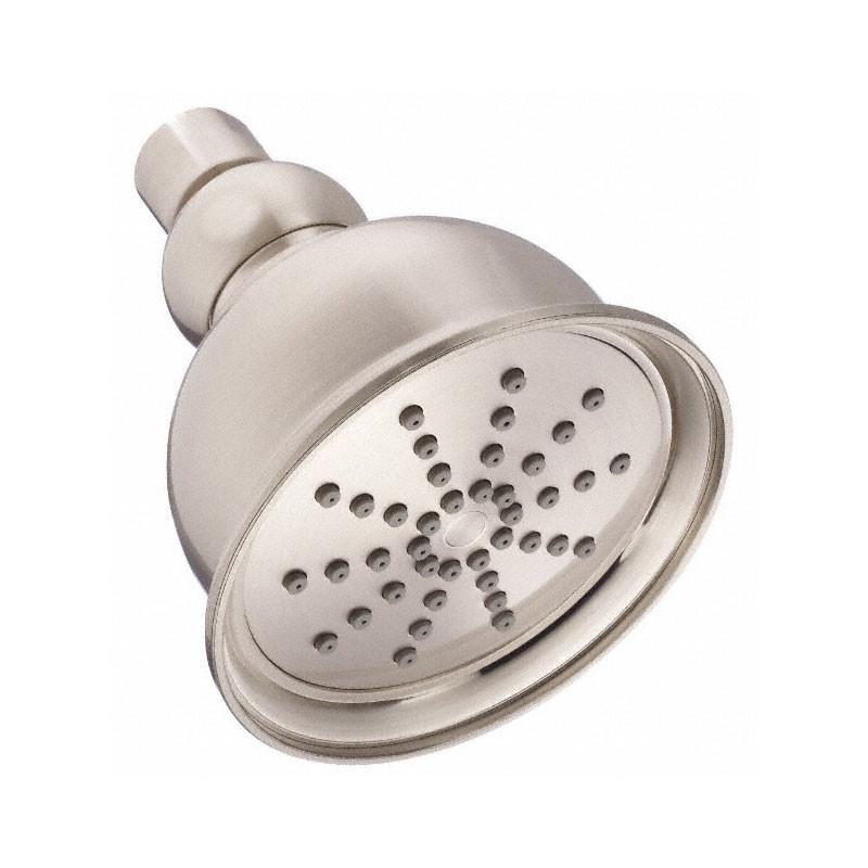 Danze Brushed Nickel 1.5GPM Ultra Low Flow Shower Head - Water Saving High Pressure Rainfall Shower for Bathroom, Spa & Eco-Friendly Homes