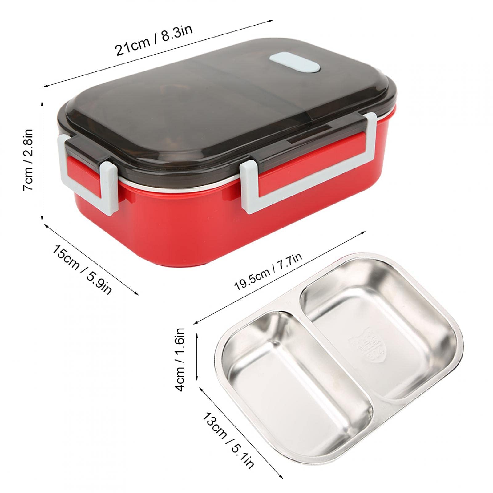 Haofy 700ml Stainless Steel Food Storage Container - Portable Bento Lunch Box for Office, Camping, Picnic & Outdoor Activities | 304 Grade Leakproof Compartment Meal Prep Box