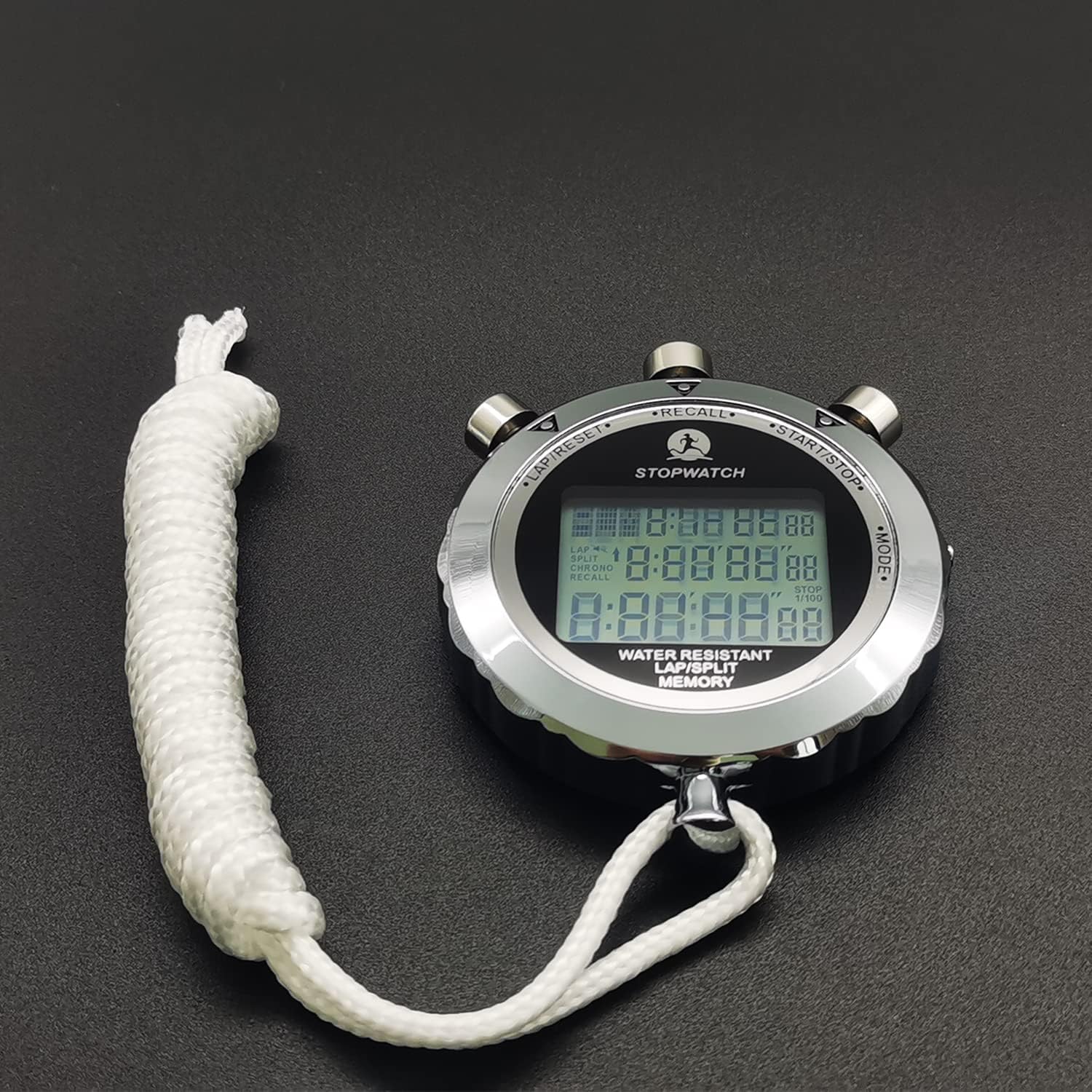 Digital Stopwatch Timer - Sports Stopwatch with Large Display for Track & Field, Swimming, Coaching, and Fitness Training