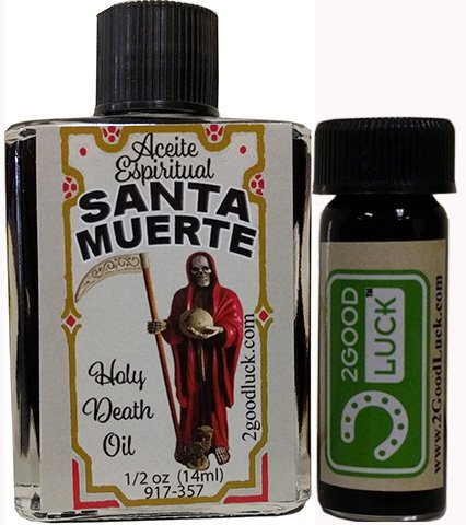 Santa Muerte Spiritual Oil & Perfume Set - 1 Dram Holy Death Ritual Oil for Magic, Prayers & Blessings | Spiritual Cleansing, Protection & Altar Use