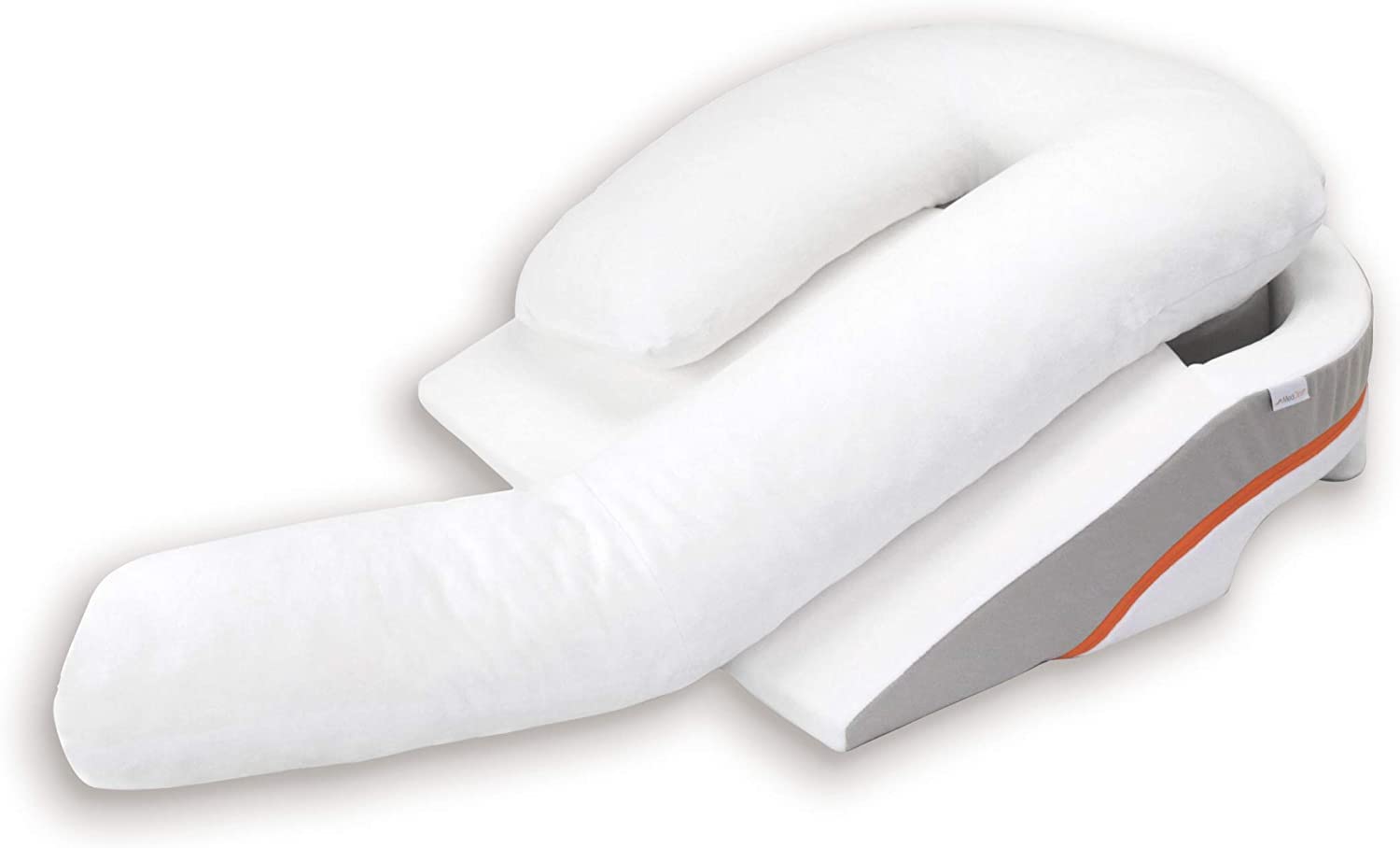 MedCline Acid Reflux & GERD Relief Bed Wedge Pillow System - Large Size, Medical Grade & Clinically Proven for Heartburn Relief, Removable Washable Cover - Perfect for Side Sleepers & Nighttime Comfort