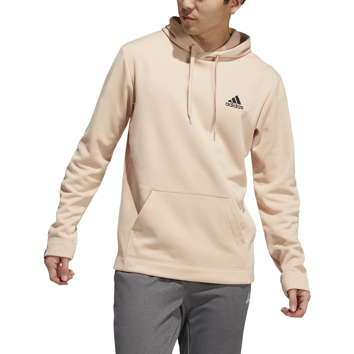 **Adidas Men's Game and Go Hoodie - Lightweight, Breathable Pullover for Running, Gym & Casual Wear**