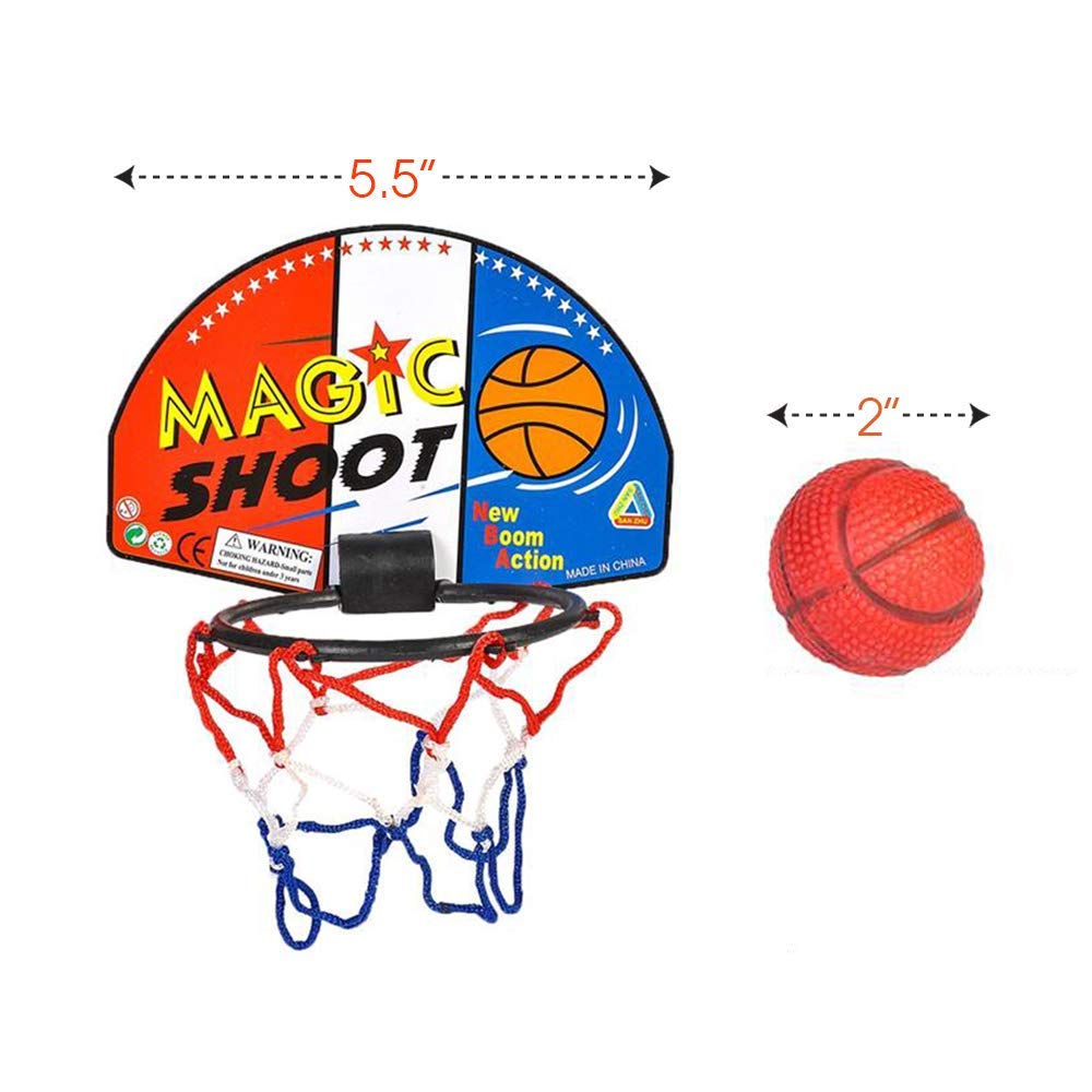 ArtCreativity 12-Pack Mini Basketball Game Set for Kids - Indoor Fun & Party Favors