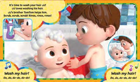 Cocomelon JJ Loves Bath Time Baby Toy - Interactive Bath Book for Toddlers 1-3 Years - Waterproof Storybook for Bathtub Playtime & Early Learning