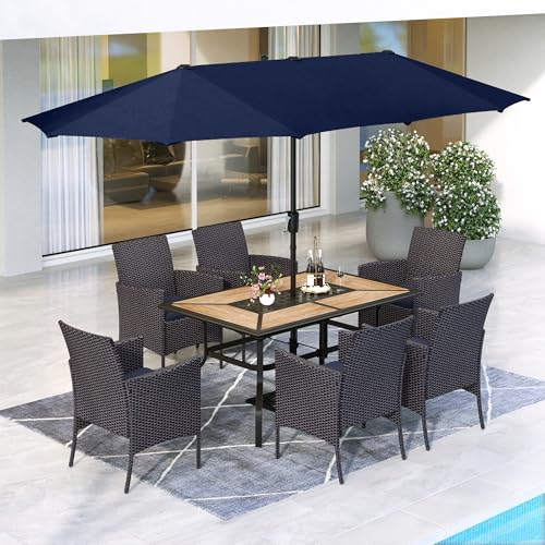 Navy Chusion With Navy Umbrella