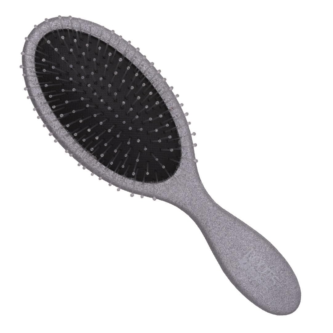 Zero Tangle Oval Hair Brush with Rounded Ball Tip Bristles - Unisex Eco-Friendly Detangling Hairbrush for Hair Growth & Scalp Massage - Flexi Cushion Design - Perfect for Daily Styling, Salon Use & Travel - Pack of 1 (RZTO-SG)