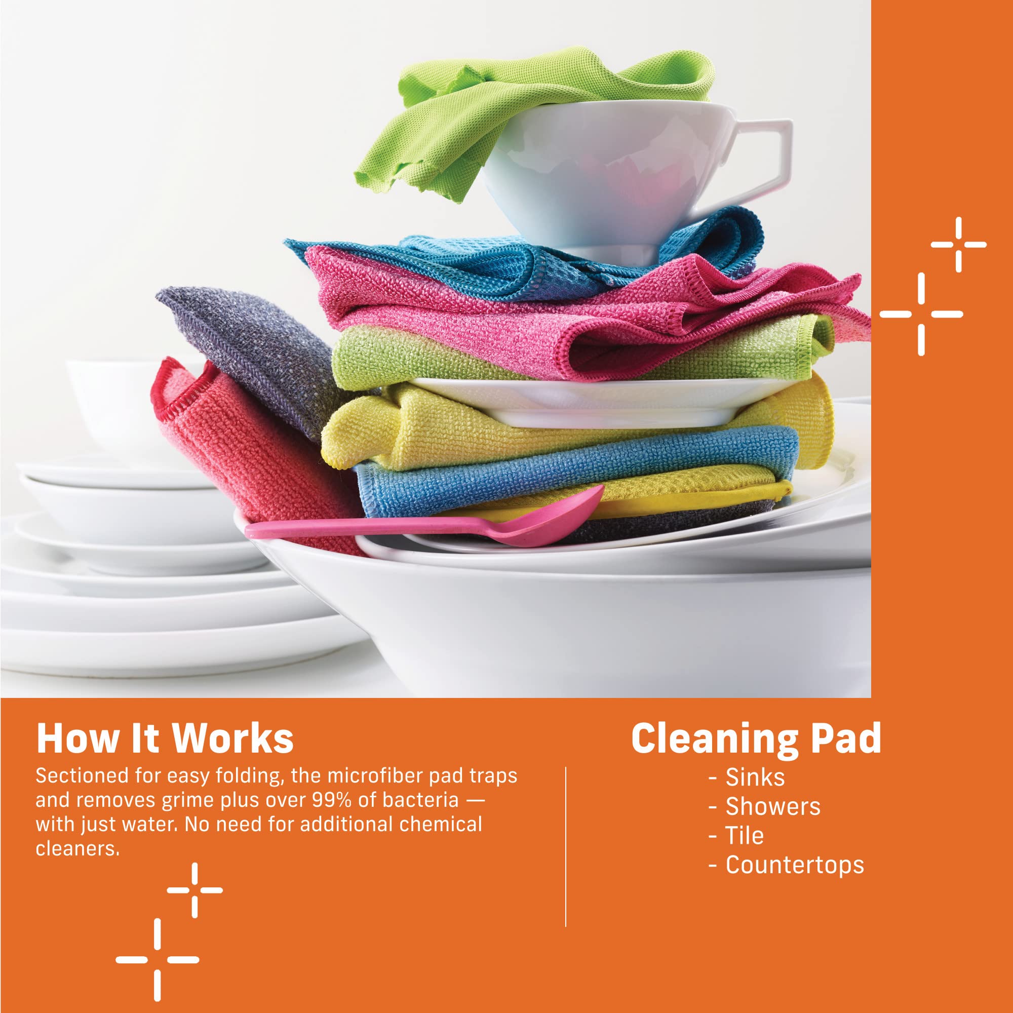 ECLOTH Cleaning Pad – Premium Microfiber Cloth for Streak-Free Cleaning | Perfect for Windows, Glass, Mirrors & Household Surfaces