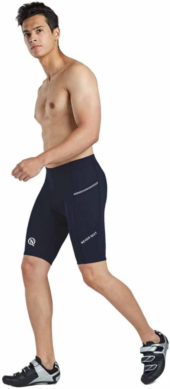 NEVER QUIT Unisex Compression Shorts for Cycling, Gym & Running - Athletic Wear