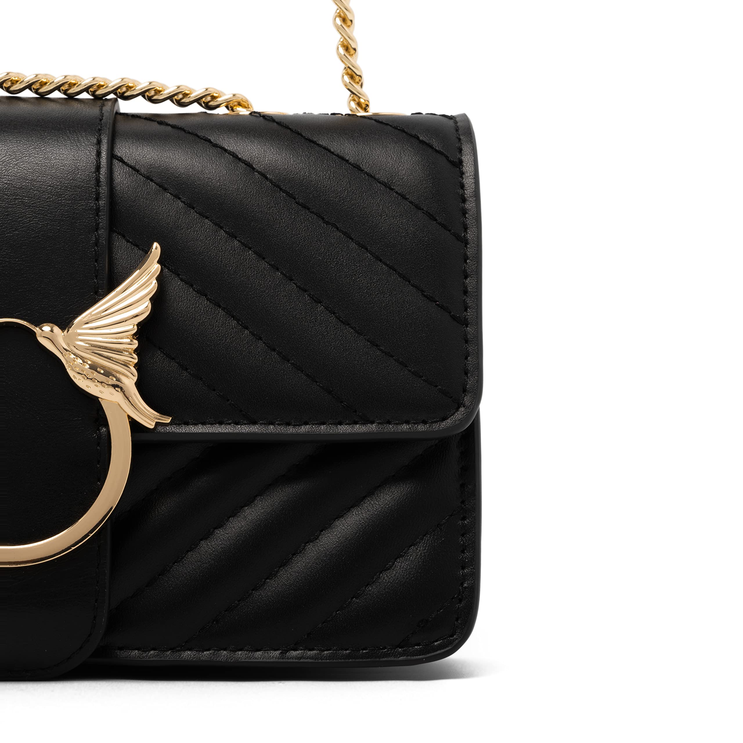 Chrysansmile Genuine Leather Crossbody Bag for Women - Quilted Small Shoulder Purse with Chain Strap, Fashionable Clutch Handbag | Perfect for Work, Travel & Evening Events