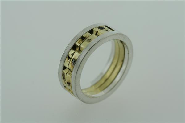Stylish Brass & Silver Combination Ring for Women - Perfect for Everyday Wear, Parties & Special Occasions