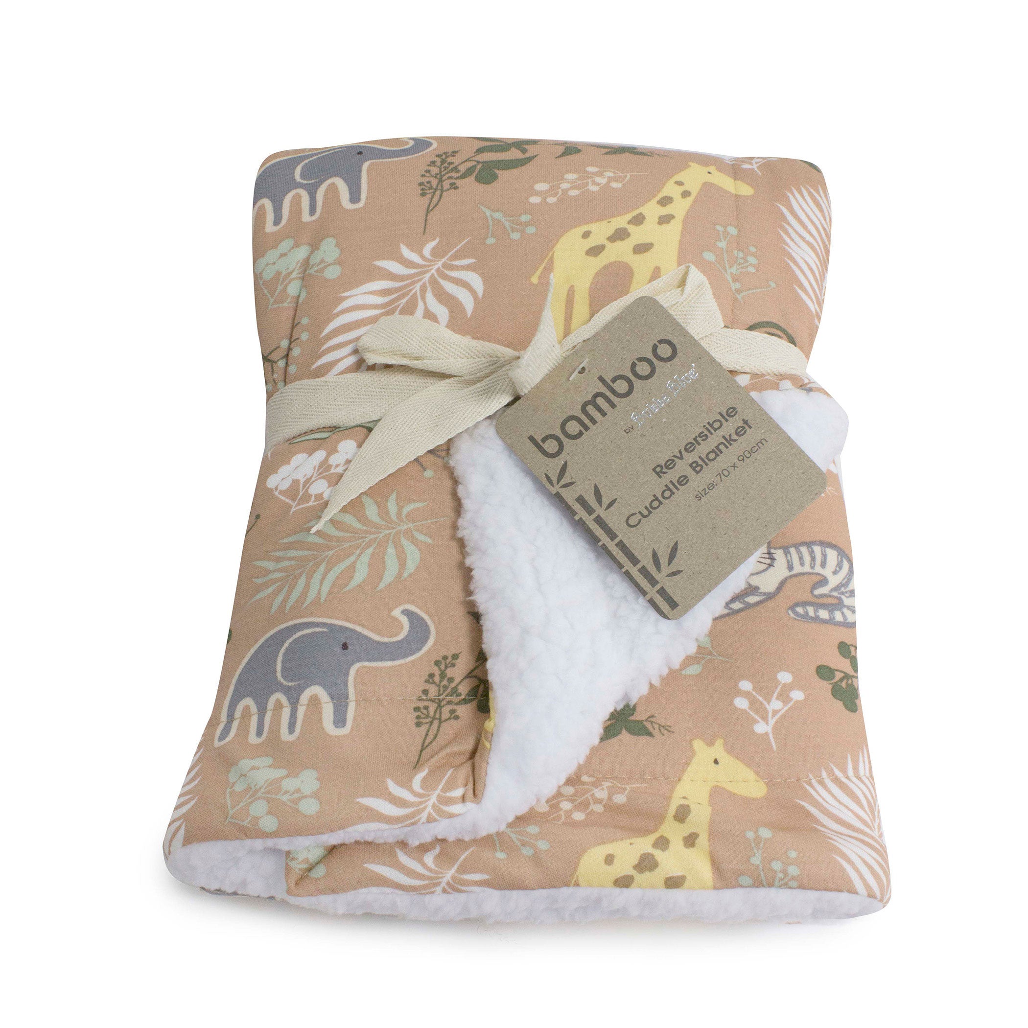 Jungle Bamboo Reversible Cuddle Blanket - Soft & Cozy Throw for Bed, Sofa & Travel - Buy 1 Get 1 Free
