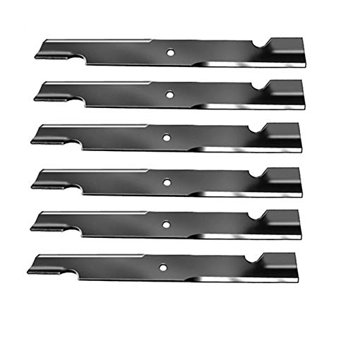 6 Pack High Lift Mower Blades for Exmark - Fits Models 038-2007-00, 038-6050-00, 10667, 30227-60 & 633483 - Ideal for Lawn Care Professionals & Commercial Landscaping