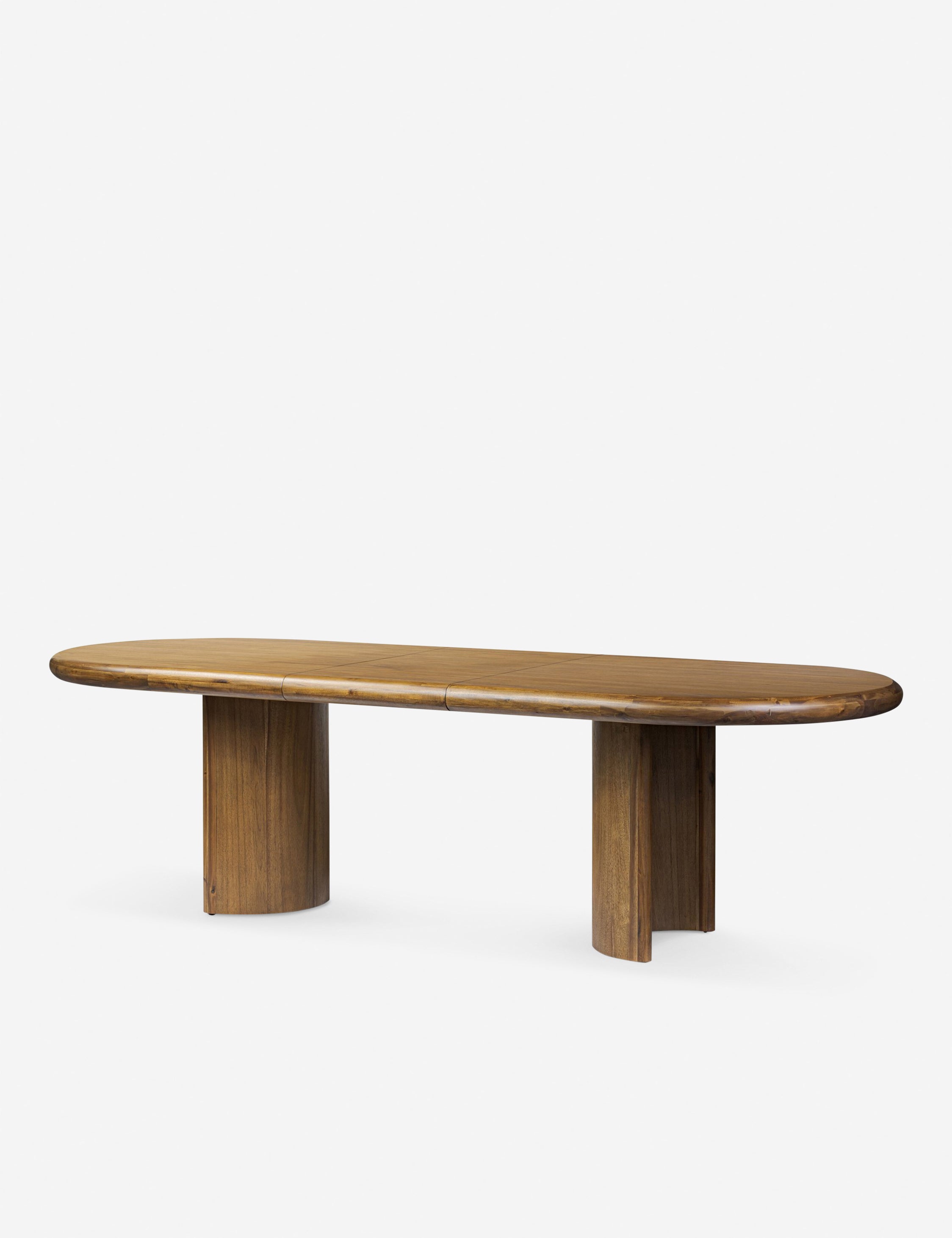 Extendable Oval Dining Table - Expandable Kitchen Table for 6 to 8 People - Perfect for Small Spaces & Dinner Parties - Solid Wood Modern Farmhouse Style