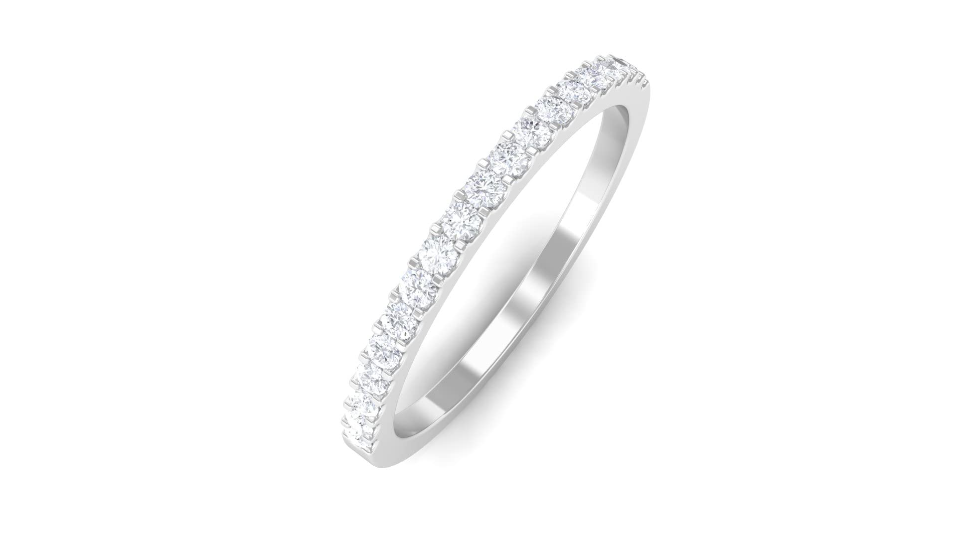 1/2 CT Diamond Half Eternity Ring for Women - 14K Solid Gold Wedding Band, Anniversary Gift, Engagement Ring - Perfect for Bridal Jewelry, Valentine's Day & Special Occasions